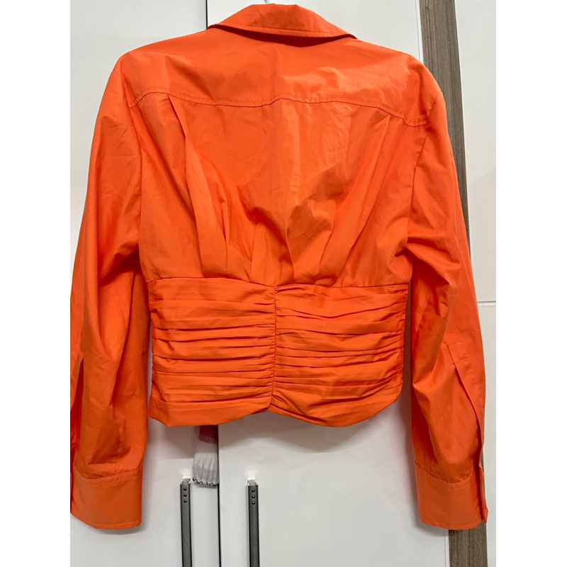 Áo sơ mi corset màu cam Hương Boutique