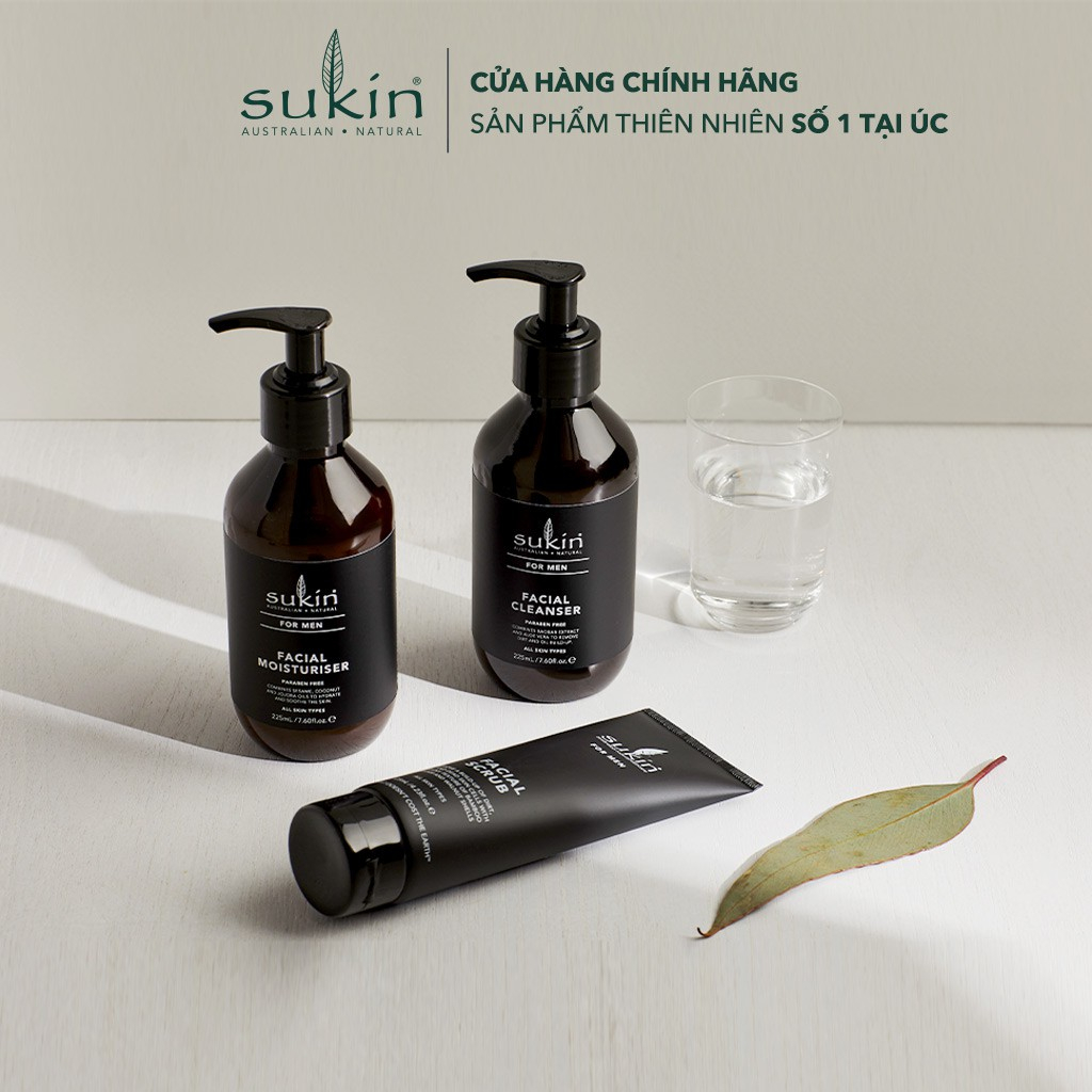 [Mua 1 Tặng 1] Kem Dưỡng Ẩm Dành Cho Nam Sukin For Men Facial Moisturiser 225ml (HSD: 12/04/2024)