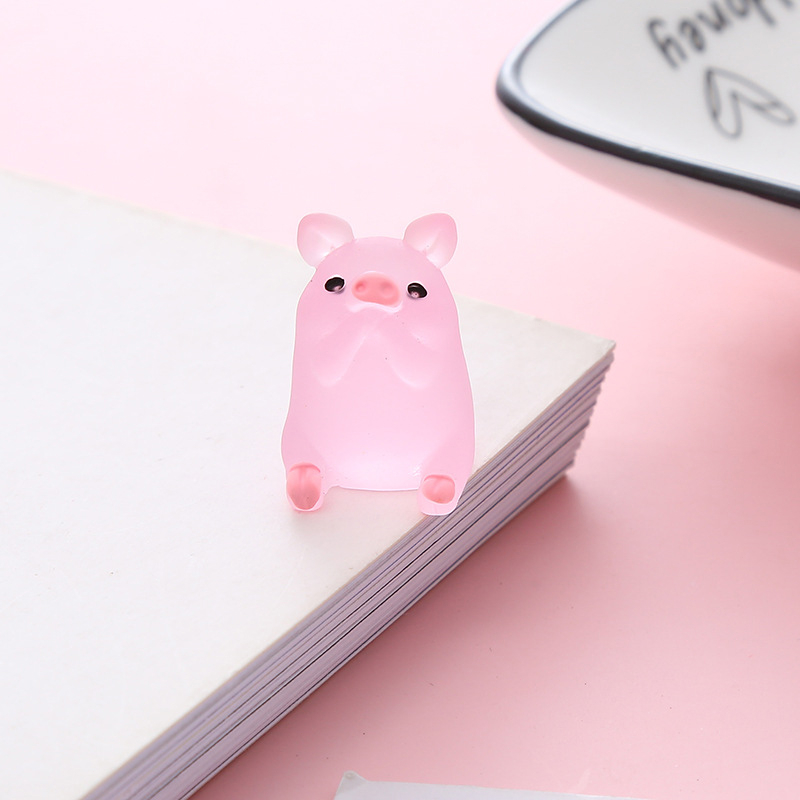 🍄Heo dạ quang dễ thương trang trí - Heo con phát sáng nhiều màu