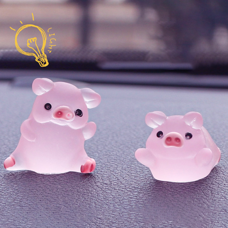 🍄Heo dạ quang dễ thương trang trí - Heo con phát sáng nhiều màu