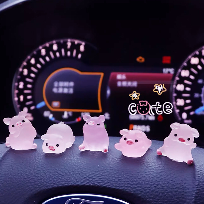 🍄Heo dạ quang dễ thương trang trí - Heo con phát sáng nhiều màu