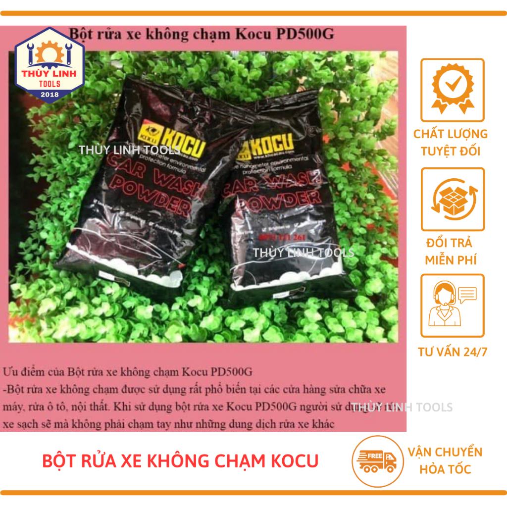 Bột Rửa Xe Không Chạm Kocu 500g THÙY LINH TOOLS