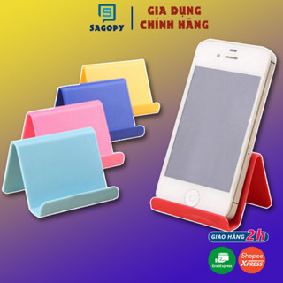 Giá đỡ kẹp điện thoại để bàn chữ V cho smartphone độ hỗ trợ xem phim, livestream, quay video