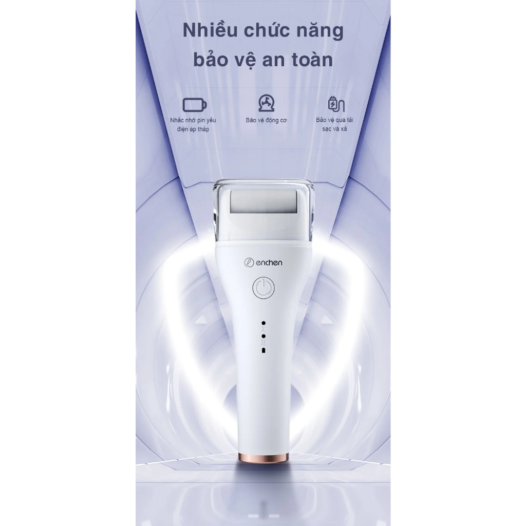 Máy chà , mài gót chân Enchen Rock/EMJ001 tẩy tế bào ch.ết làm mềm sáng gót chân tại nhà