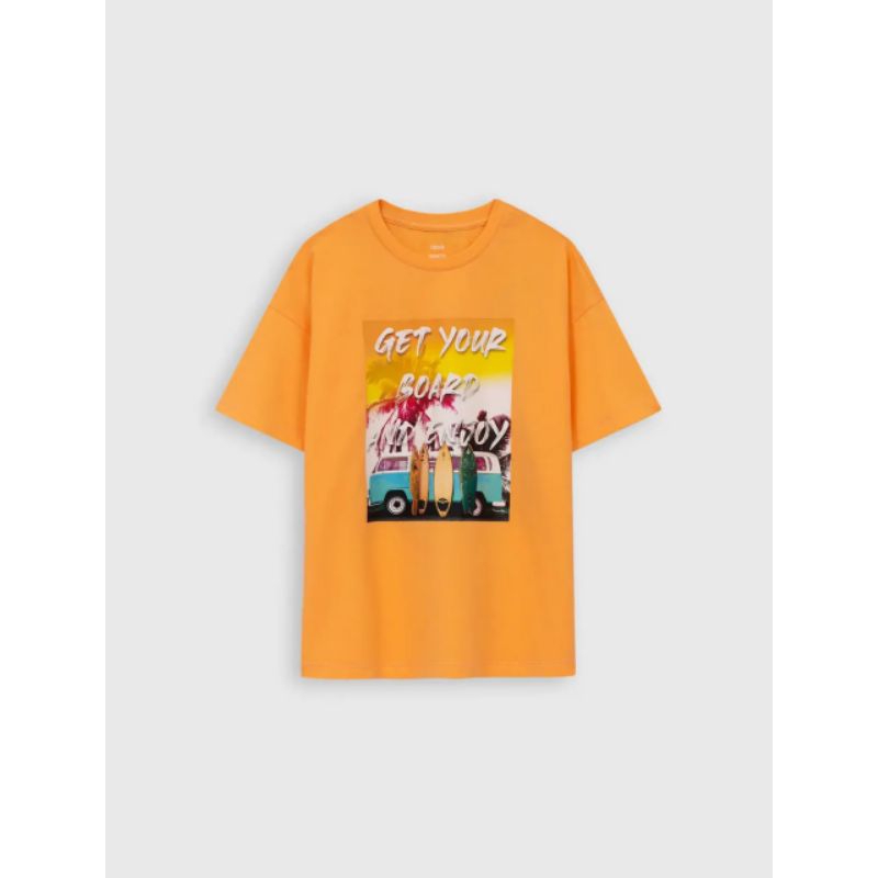 Áo phông hoạ tiết chất cotton bé trai Canifa