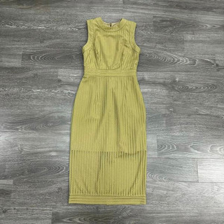 Đầm ren lưới body xanh