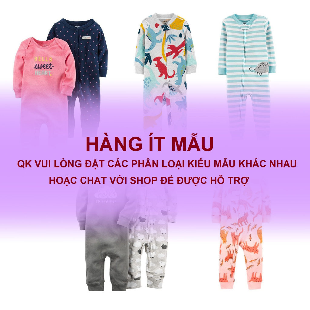 0-12m Body sleep cotton không tất  bé trai bé gái sơ sinh hàng xuất dư xịn sleepsuit cho bé shop NEM