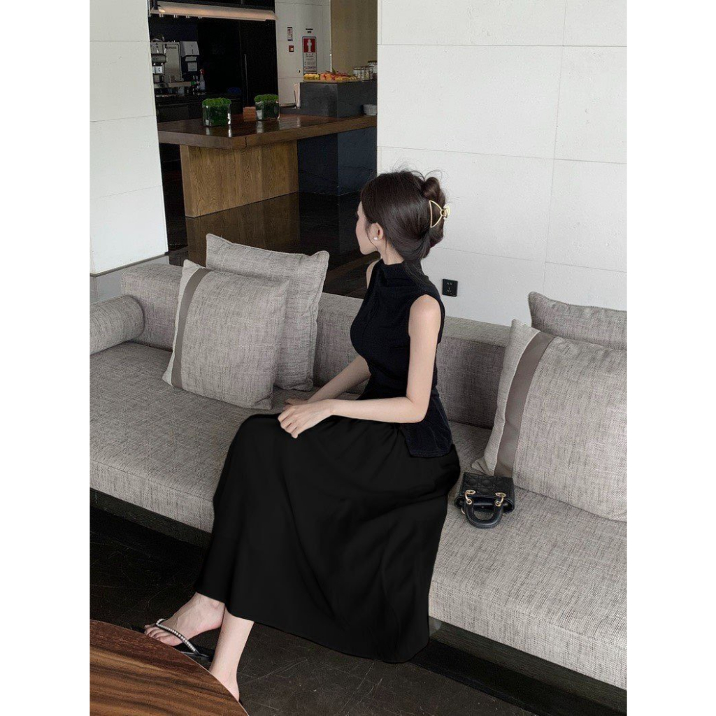 SET ÁO XẺ + CHÂN VÁY MAXI