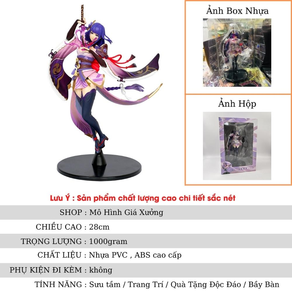 Mô Hình Genshin Impact Beelzebub chiến đấu Cao 28cm - nặng 700gram + FULL BOX + 1 Kiếm đi kèm - Figure Genshin Impact