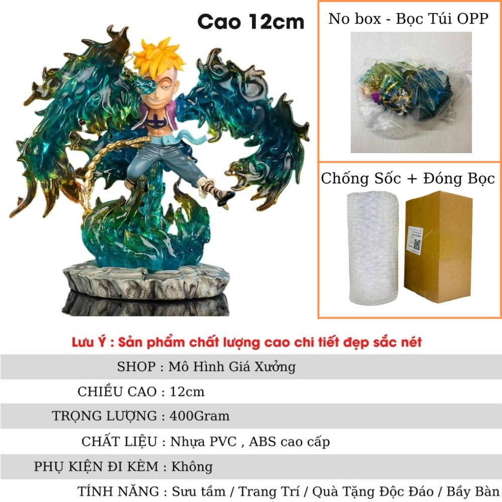 Mô hình One Piece Marco phượng hoàng siêu đẹp Cao 12cm trạng thái chiến đấu , figure mô hình one piece phượng hoàng marc
