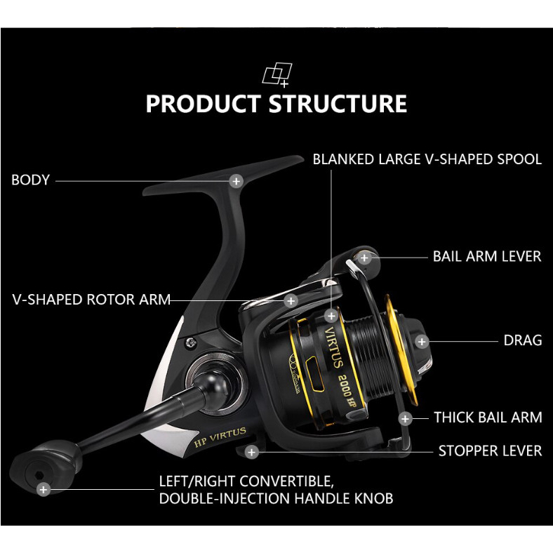 Máy đứng câu cá chuyên ngâm và lure Virtus Ryobi HKN Fishing