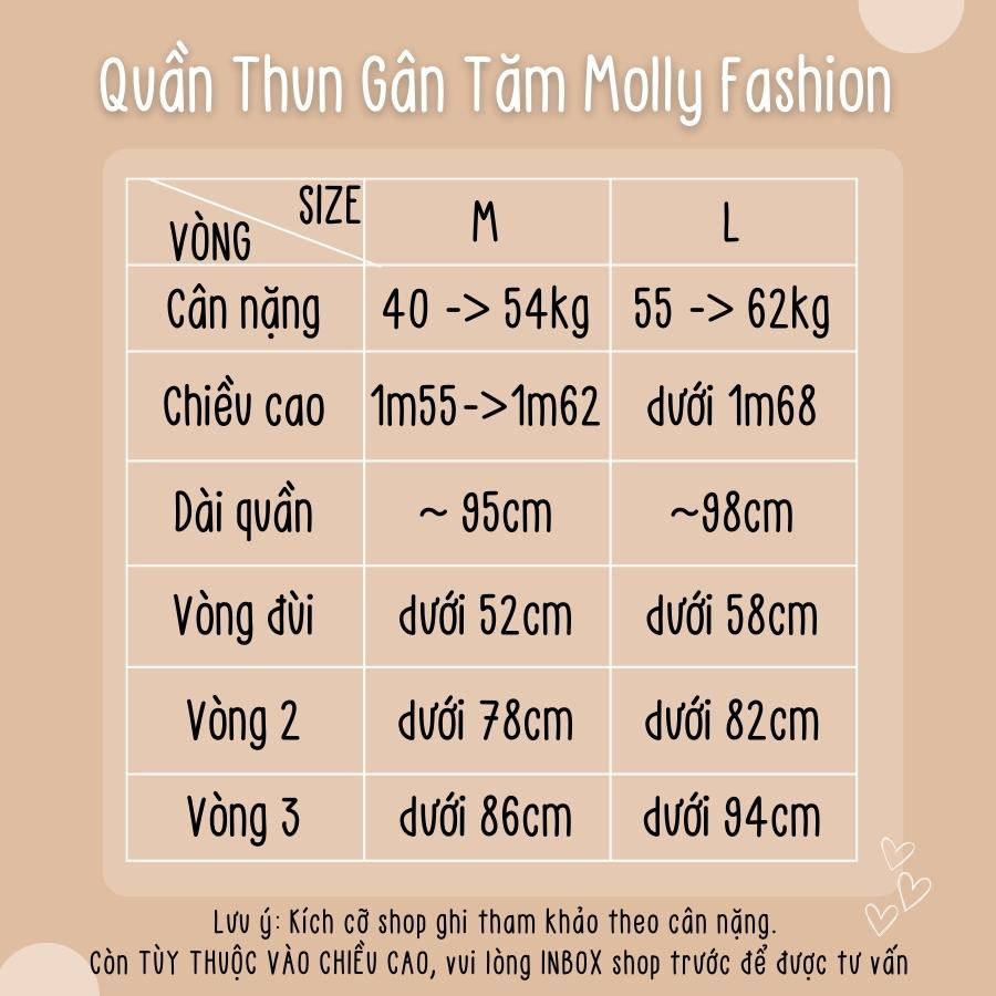 [Xả Kho] Quần ống rộng nữ ❤️ QUẦN THUN GÂN TĂM ỐNG SUÔNG form rộng tôn dáng nhiều màu Molly Fashion