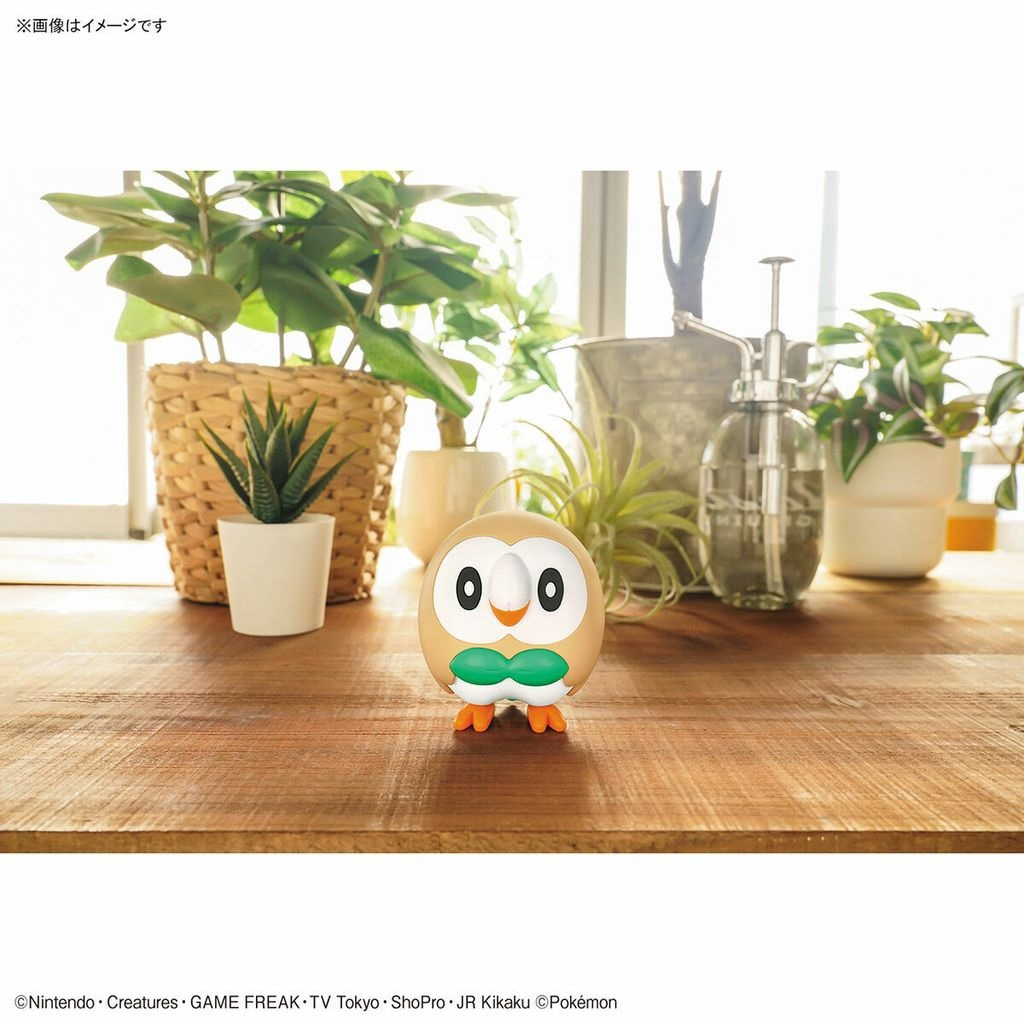Mô Hình POKEMON ROWLET Pokepla COLLECTION QUICK 10 Bandai Đồ Chơi Lắp Ráp Anime