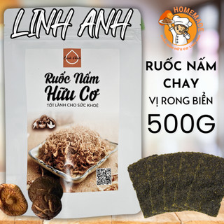 Ruốc nấm chay linh anh vị rong biển cháy tỏi - gói 500g