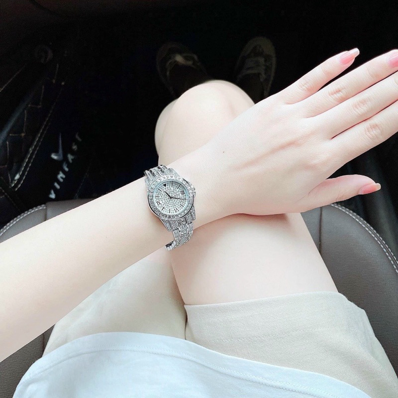 Đồng hồ nữ chống nước đính đá cao cấp chính hãng scot thời trang xinh đep