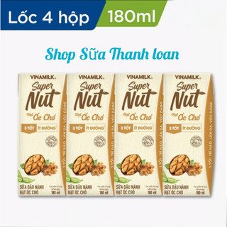 [HSD T11-2024] COMBO 3 LỐC 12 Hộp Sữa Đậu Nành Vinamilk Super Nut Hạt Óc Chó 180ml.