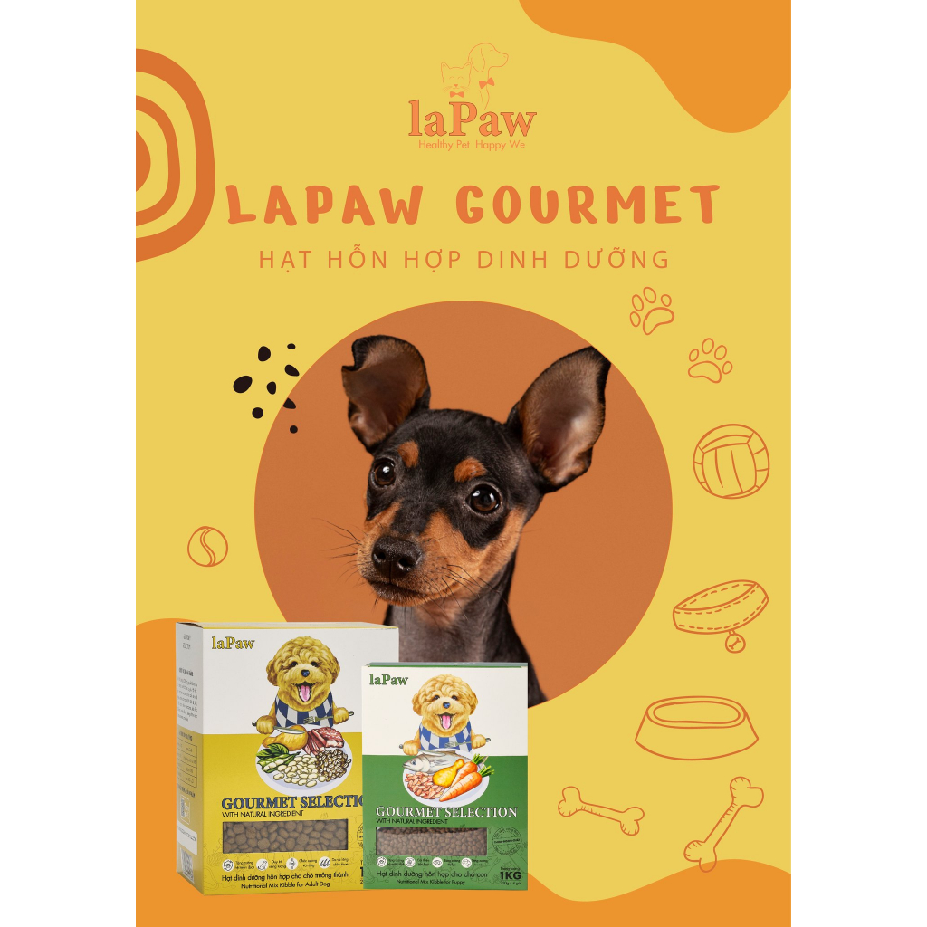 Thức ăn hạt cho chó cao cấp LA PAW 0.4 KG | Thức ăn cho chó trưởng thành