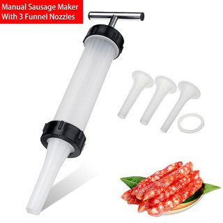 59k = Dụng Cụ Cầm Tay Nhồi Lòng Làm Xúc Xích, Dụng Cụ Làm Lạp Sườn, Lạp Xưởng Tặng Kèm 3 Phễu Tiện Lợi  PVN3842