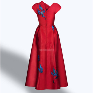 ĐẦM MIDI T3D V-NECK FLORAL