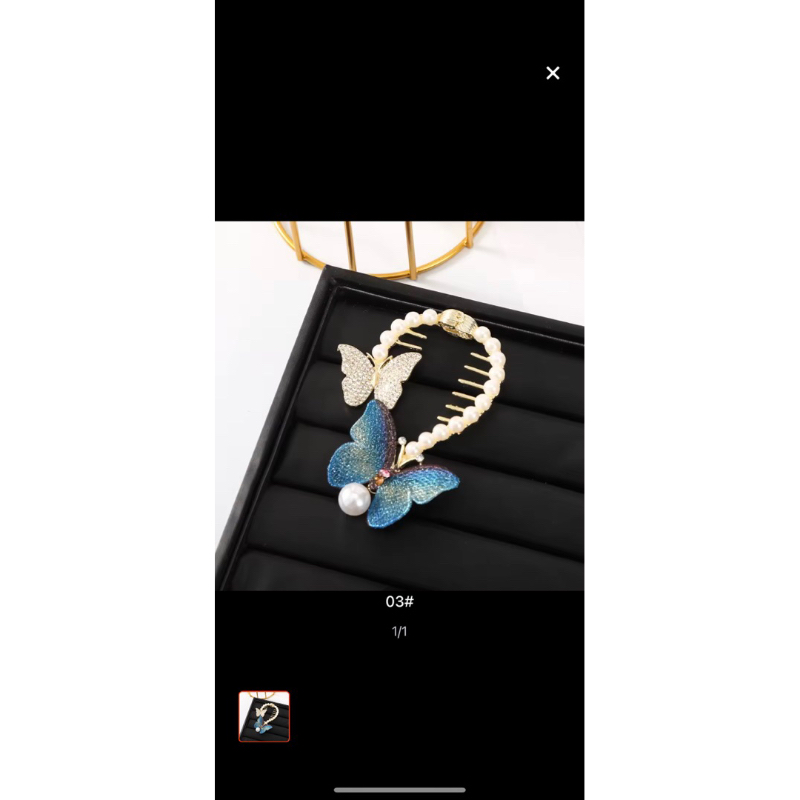 Pass combo 4 kẹp tóc kim loại siêu xinh