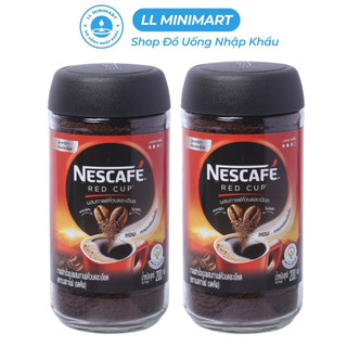 Combo cà phê hòa tan kết hợp rang xay red cup nescafe hộp 200g