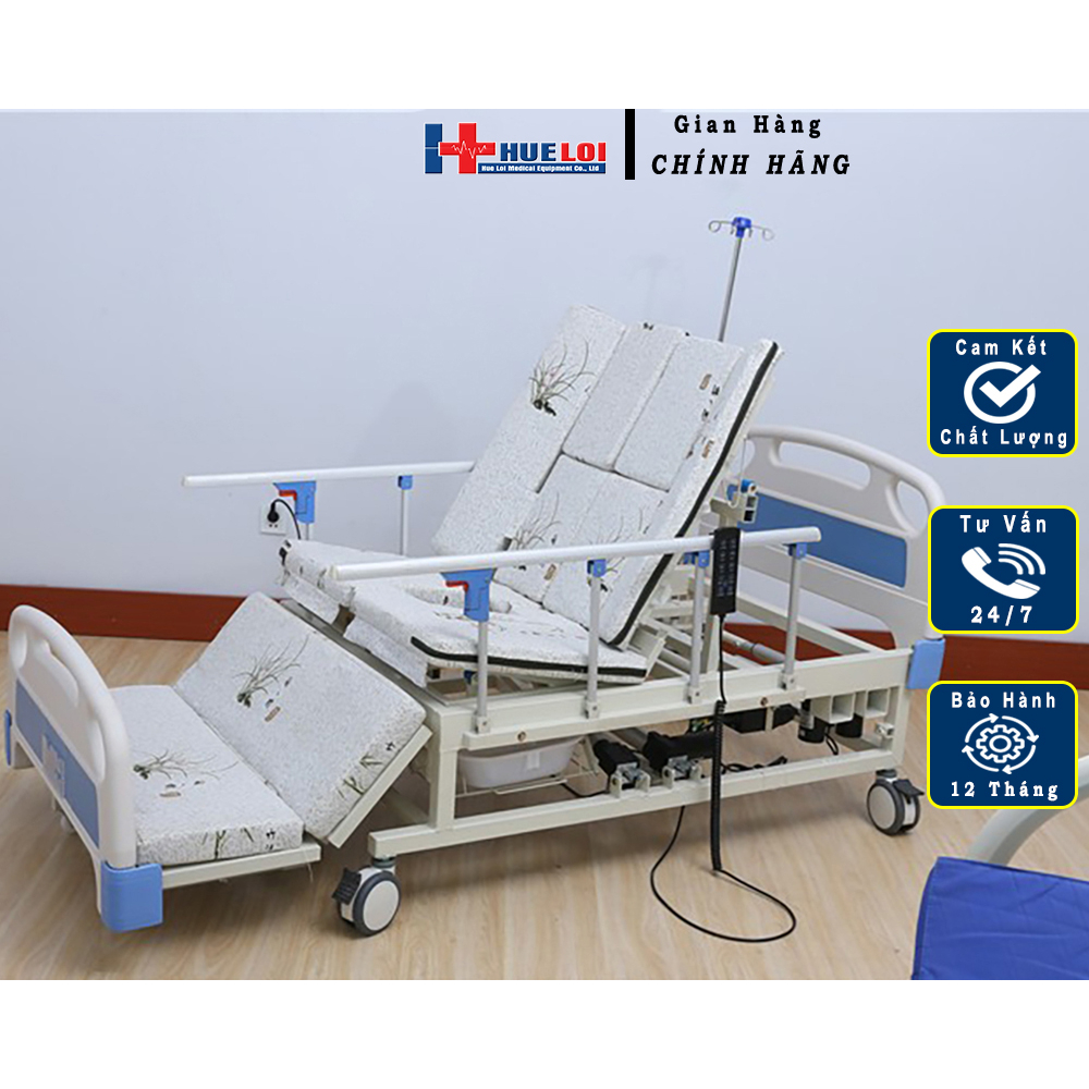Giường Nằm Chăm Sóc Người Bệnh Đa Năng HUELOI Điều Khiển Điện YJC-01 Hàng Nhập Khẩu Nguyên Chiếc