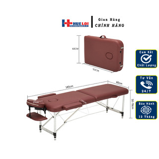 Giường gấp gọn hueloi dùng trong massage,phun xăm,vật lý trị liệu chân hợp kim tải trọng 250kg