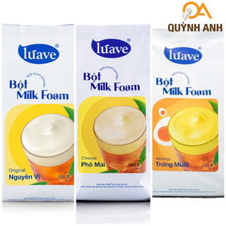 Bột milk foam (váng sữa) Lúave 3 vị gói 500gr