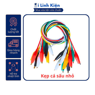 Dây kẹp cá sấu nhỏ 26mm loại tốt dài 50cm