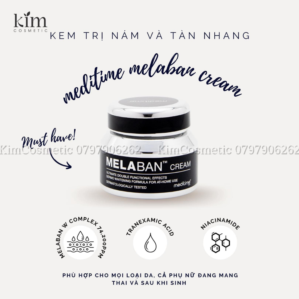 KEM DƯỠNG Đ.Ặ.C T.R.Ị N.Á.M MEDITIME NEO MELABAN CREAM