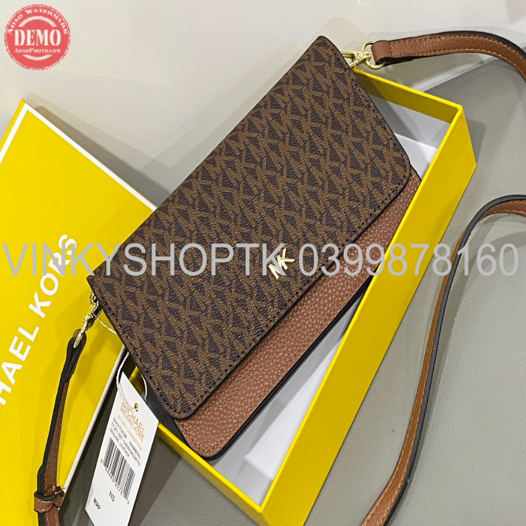 TÚI VÍ MK CẦM TAY KHOÁ ZIPPY ĐÔI FULLBOX PHỐI MÀU FULLBOX