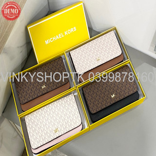 TÚI VÍ MK CẦM TAY KHOÁ ZIPPY ĐÔI FULLBOX PHỐI MÀU FULLBOX