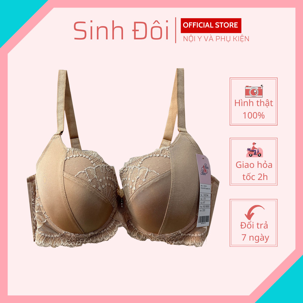 Áo ngực nữ nâng ngực tạo khe Bonbon 35144 có gọng nguyên ngực mút mỏng mềm mịn size 34, 36, 38