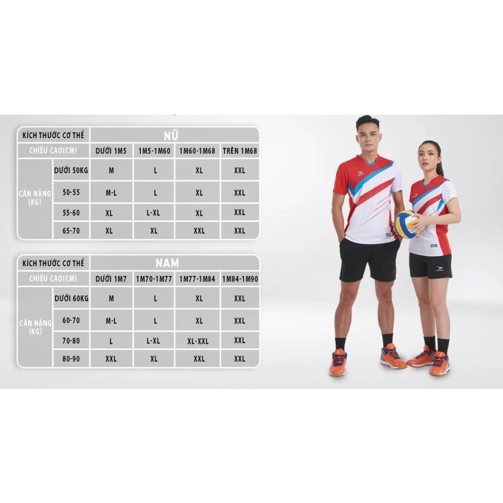 Áo bóng chuyền- Bộ quần áo thể thao bóng chuyền Beyono Kane vải co giãn thoáng mát