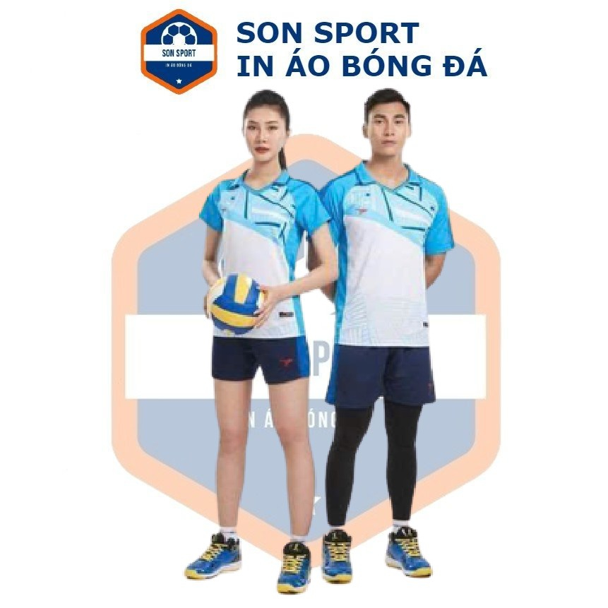 Áo bóng chuyền- Bộ quần áo bóng chuyền head nam nữ tay cộc vải co giãn thoáng mát