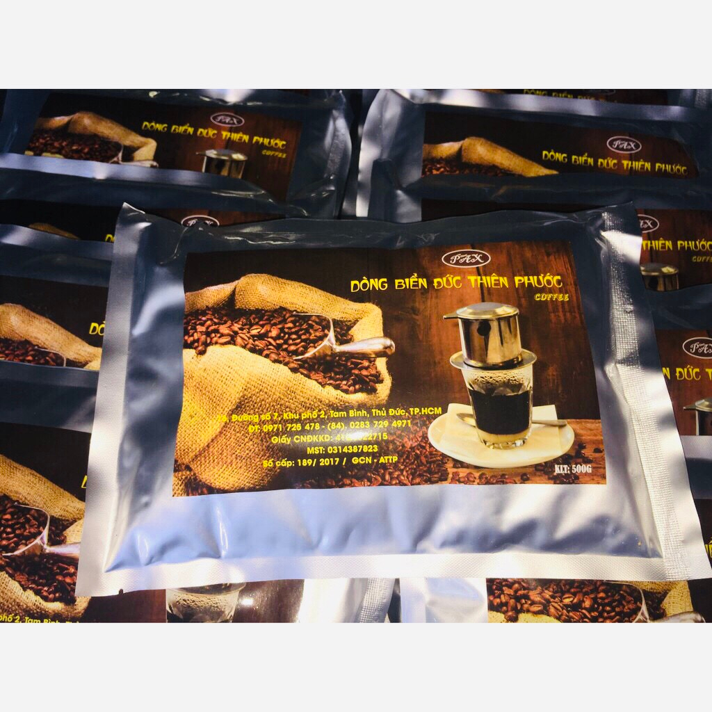 Cà phê Biển Đức Nguyên Chất Túi 500g