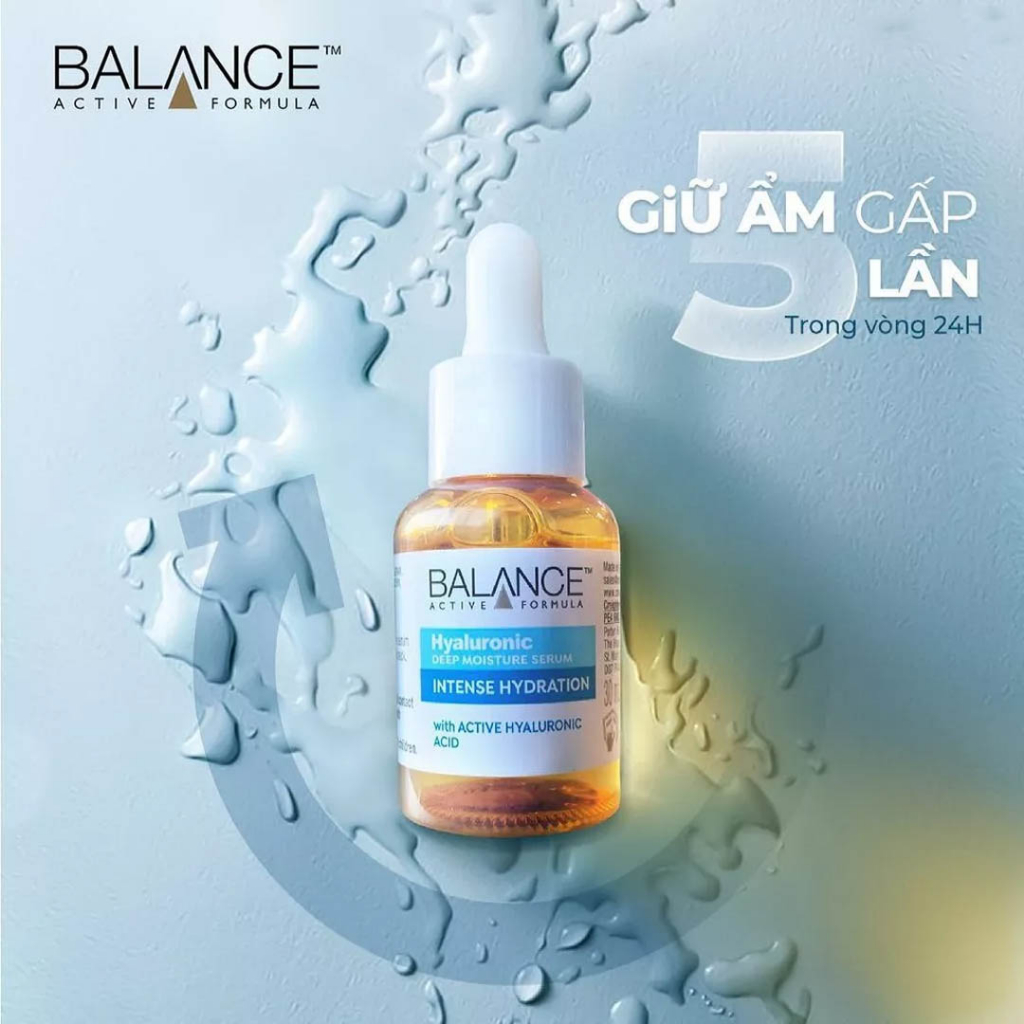 Serum Balance Active Formula Cấp Nước Dưỡng Ẩm Da 30ml Hyaluronic Deep Moisture Serum shop Hong1008