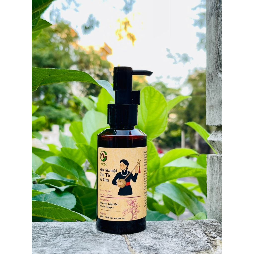 Sữa Rửa Mặt Tía Tô Trắng Da, Giảm Thâm Nám A Om Sapa 100ml