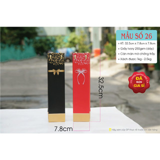Combo 25 cái - túi giấy đựng rượu vang - túi số 26