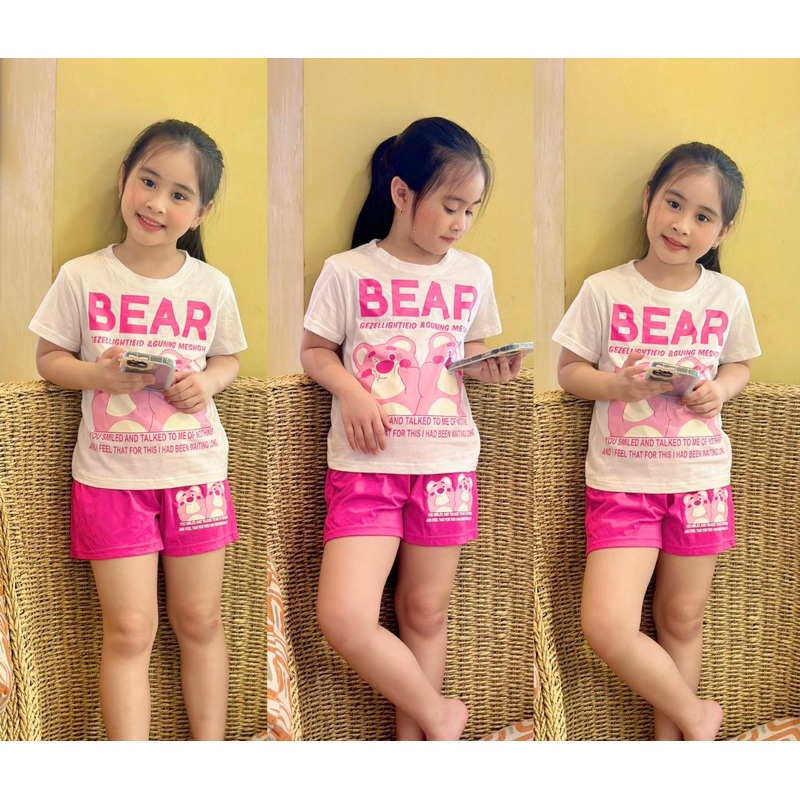 12-40kg | Bộ dài bé gái thun cotton chính phẩm màu đẹp
