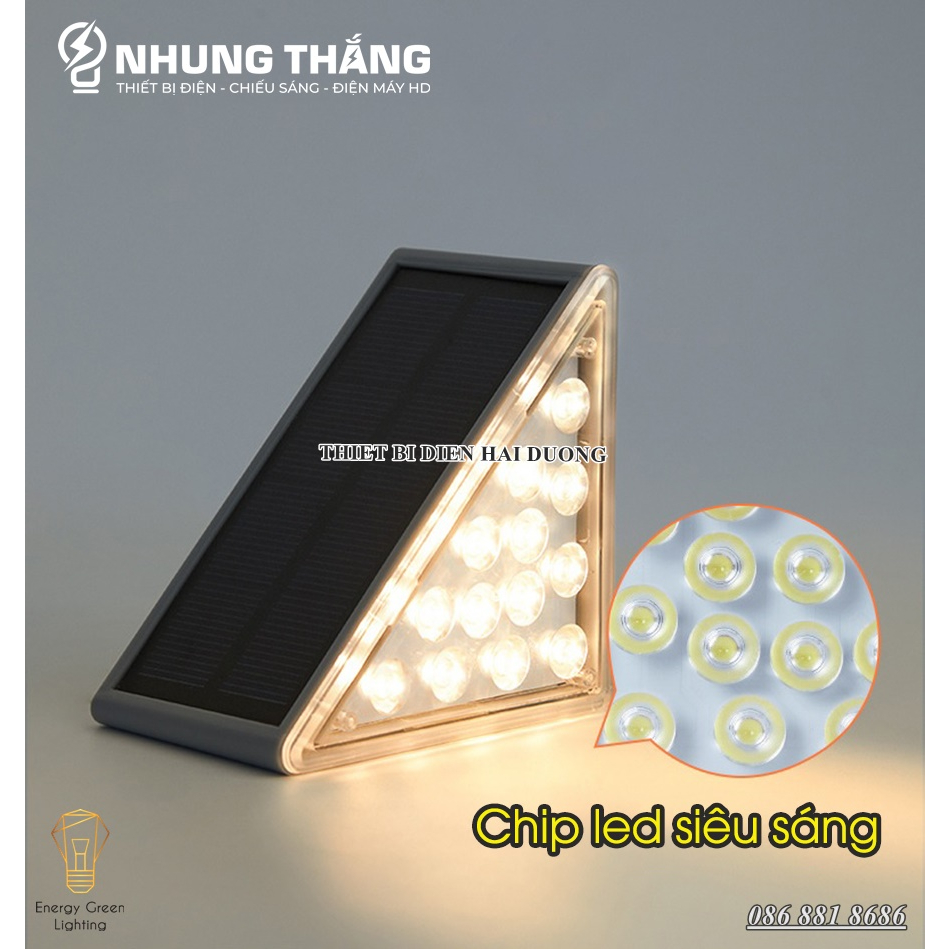 Đèn LED Hắt Chân Cầu Thang MT-30645 - Sử Dụng Năng Lượng Mặt Trời - Chống Nước IP65 -  Bảo Hành 1 Năm