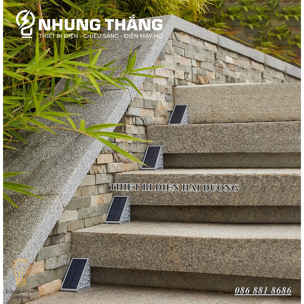 Đèn LED Hắt Chân Cầu Thang MT-30645 - Sử Dụng Năng Lượng Mặt Trời - Chống Nước IP65 -  Bảo Hành 1 Năm