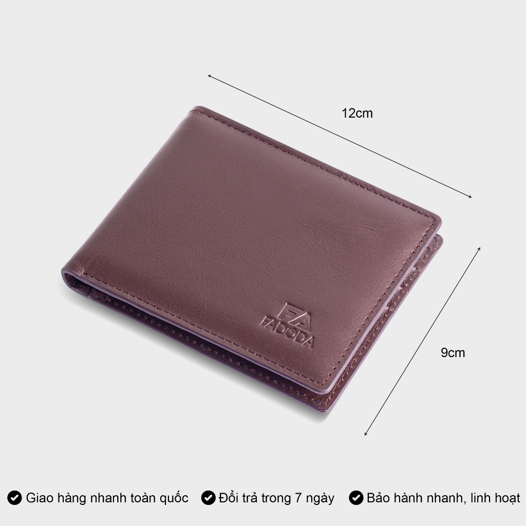 Ví da bò thật nhiều ngăn đựng thẻ FA DO DA VN033