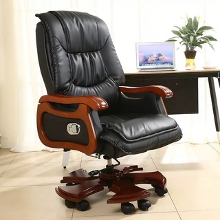 Ghế chủ tịch - ghế giám đốc - ghế làm việc văn phòng da có massage toàn thân, ngả lưng 180 độ, kèm để chân cao cấp.