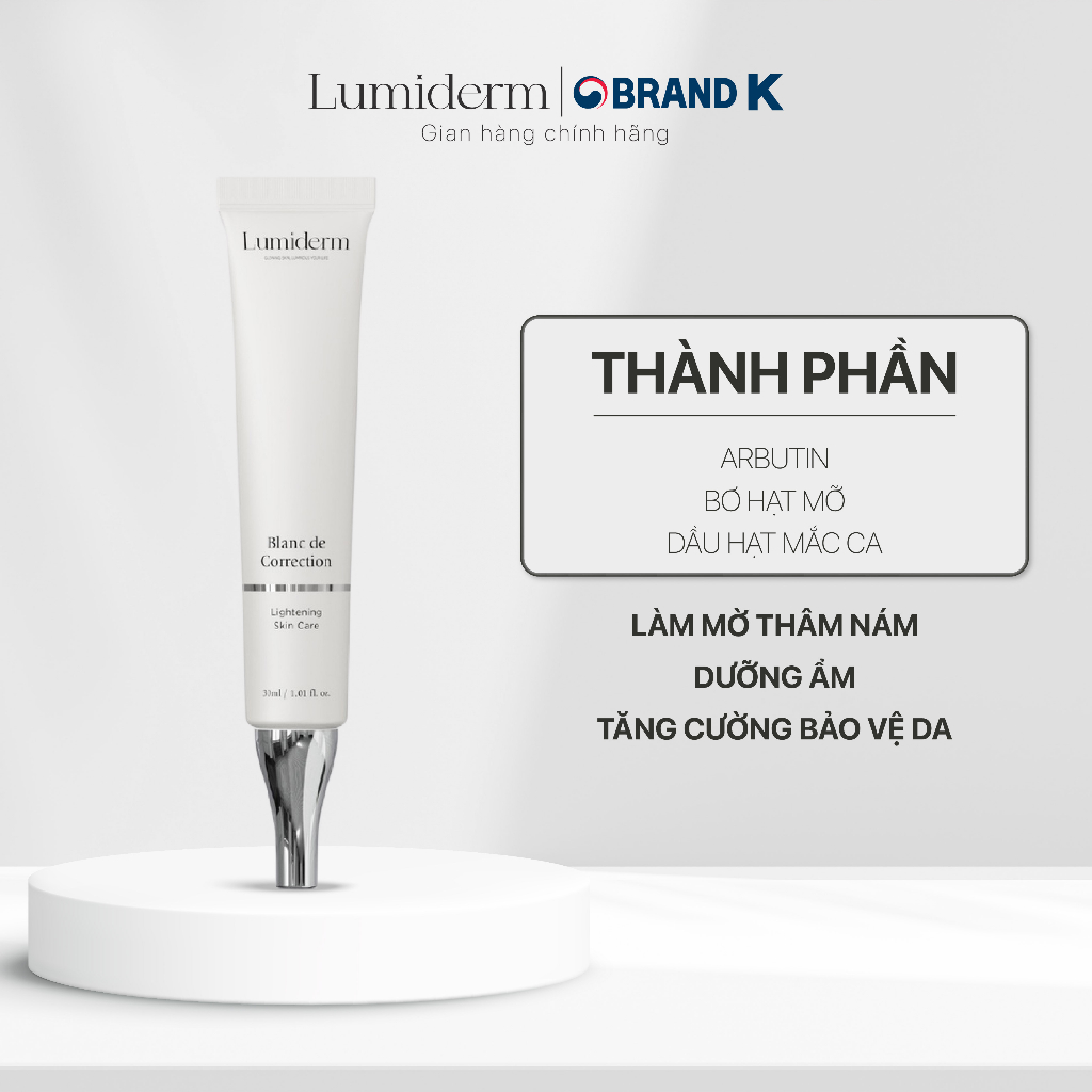 Kem làm mờ nám tàn nhang Lumiderm Blanc de Correction