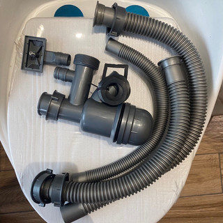 Bộ xả chậu đôi inox 304 phi 110