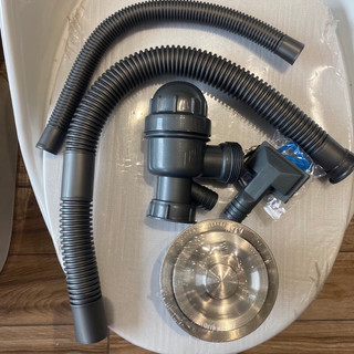 Bộ xả chậu đôi inox 304 phi 110