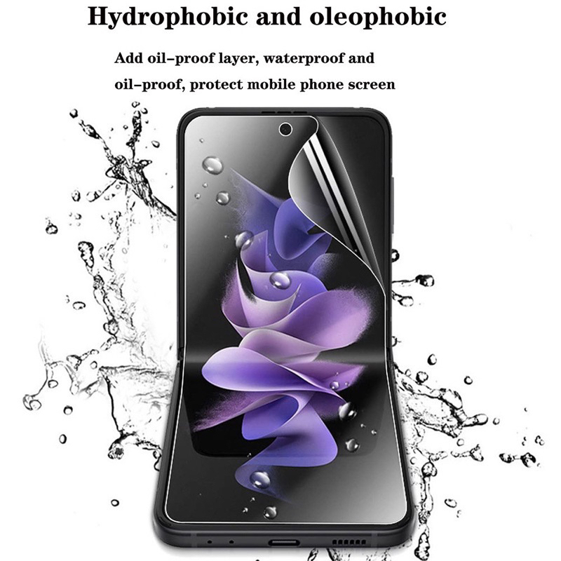 Samsung Z flip 5, Z Flip 4, Z Flip 3_Miếng dán dẻo Full màn hình chống nhìn trộm siêu bảo mật
