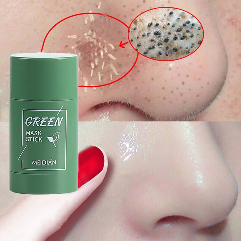 Mặt Nạ Trà Xanh /Green Tea Mask Stick Cà Tím Lột Mụn Đầu Đen Kiểm Soát Dầu Làm Sạch Da Mặt Thương Hiệu Meidian