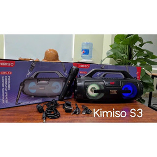 Loa Bluetooth KIMISO S3 kèm 1 micro karaoke không dây